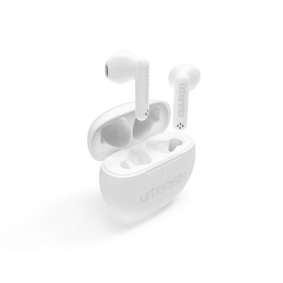 Слушалки URBANISTA AUSTIN Bluetooth earphones black 20 hours total playtime Touch controls white