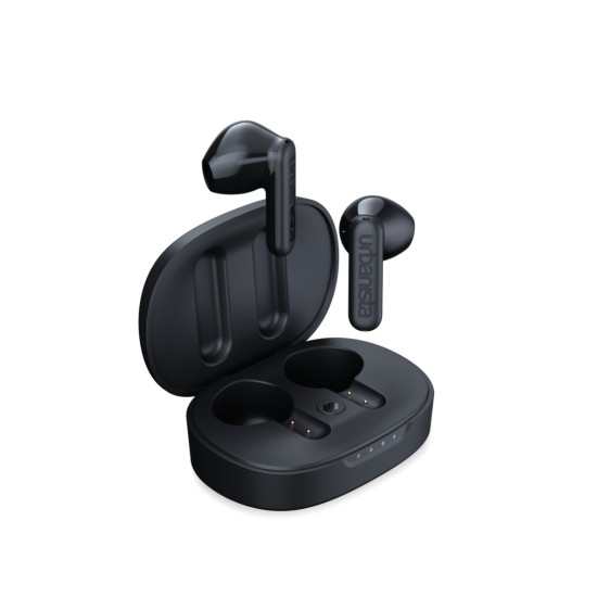 Слушалки URBANISTA COPENHAGEN Bluetooth earphones black 32 hours total playtime Noise-reducing microphone Touch controls IPX4 black