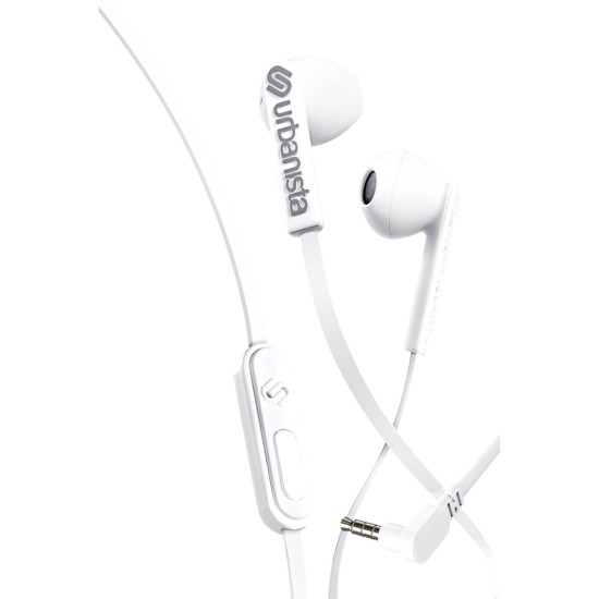 Слушалки URBANISTA Headphones with mic impedance 32 Ohm 20-20000 Hz Button controls white