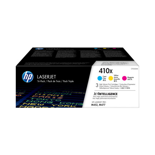 Тонер касета HP 410X original LaserJet Toner cartridge CF325XM Cyaan Magenta Yellow High Yield 3-pack