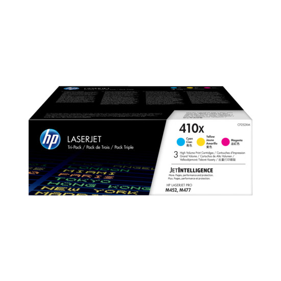 Тонер касета HP 410X original LaserJet Toner cartridge CF325XM Cyaan Magenta Yellow High Yield 3-pack