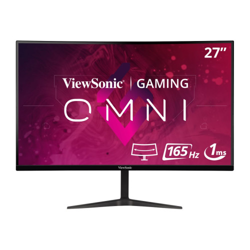 Монитор VIEWSONIC VX2718-PC-MHD Gaming Monitor 27 inch FHD VA curve frameless 165Hz 1ms MPRT 2xHDMI DisplayPort speakers