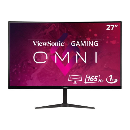 Монитор VIEWSONIC VX2718-PC-MHD Gaming Monitor 27 inch FHD VA curve frameless 165Hz 1ms MPRT 2xHDMI DisplayPort speakers