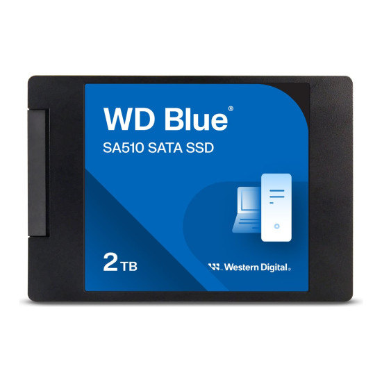Вътрешен SSD диск WESTERN DIGITAL Blue SA510 SSD 2TB SATA III 6Gb/s cased 2.5 inch 7mm internal single-packed