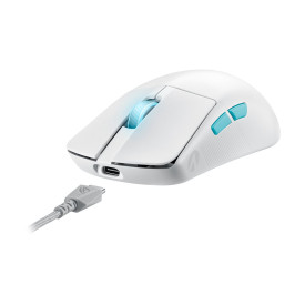 Безжична мишка ASUS ROG Harpe Ace Aim Lab Edition Gaming Mouse Ultra-Lightwieght Connectivity 2.4GHz RF Bluetooth Wired 36K DPI Sensor