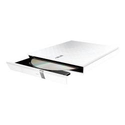 Оптично устройство ASUS SDRW-08D2S-U Lite ext.Slim DVD Writer 8x DVD±R 6x DVD±R DL 5x DVD-RAM USB 2.0 incl.Cyberlink Power2Go white