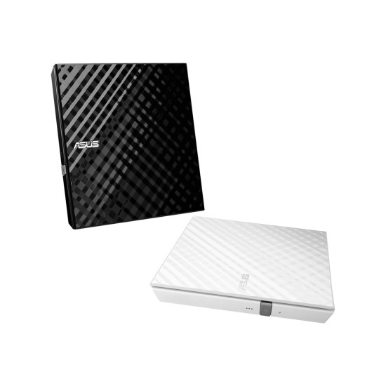 Оптично устройство ASUS SDRW-08D2S-U Lite ext.Slim DVD Writer 8x DVD±R 6x DVD±R DL 5x DVD-RAM USB 2.0 incl.Cyberlink Power2Go white