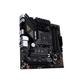 Дънна платка ASUS TUF GAMING B550M-PLUS mATX MB PCIe 4.0 dual M.2 10 DrMOS power stages 2.5Gb Ethernet HDMI DisplayPort SATA 6Gbps
