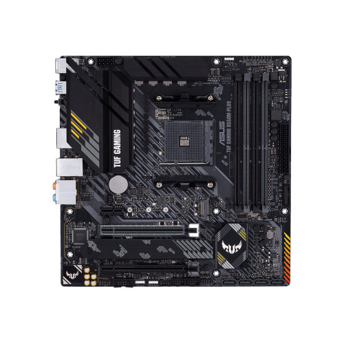 Дънна платка ASUS TUF GAMING B550M-PLUS mATX MB PCIe 4.0 dual M.2 10 DrMOS power stages 2.5Gb Ethernet HDMI DisplayPort SATA 6Gbps