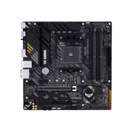 Дънна платка ASUS TUF GAMING B550M-PLUS mATX MB PCIe 4.0 dual M.2 10 DrMOS power stages 2.5Gb Ethernet HDMI DisplayPort SATA 6Gbps