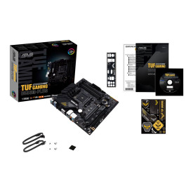 Дънна платка ASUS TUF GAMING B550M-PLUS mATX MB PCIe 4.0 dual M.2 10 DrMOS power stages 2.5Gb Ethernet HDMI DisplayPort SATA 6Gbps