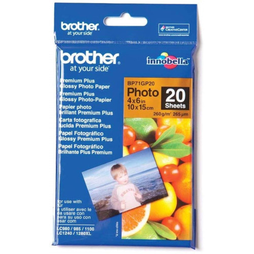 Фотохартия Brother BP71GP20 10x15, гланц
