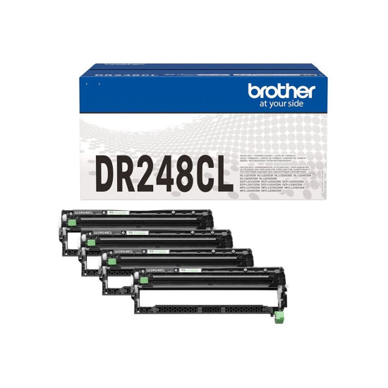 Тонер касета BROTHER DR248CL Drum Pack For FCL 1x BK/C/M/Y Prints 15.000 pages