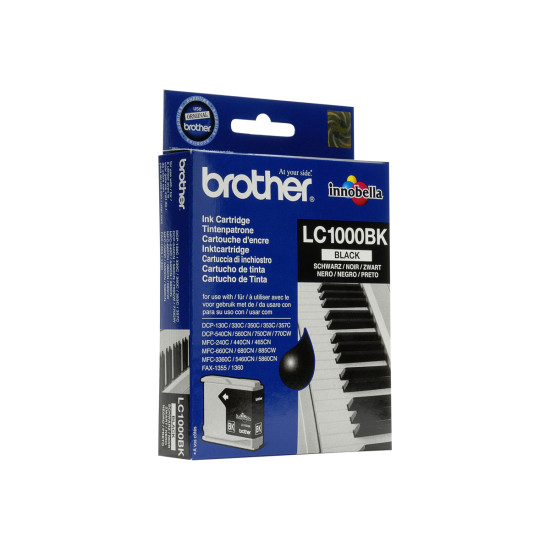 Мастило BROTHER LC-1000 ink cartridge black standard capacity 500 pages 1-pack