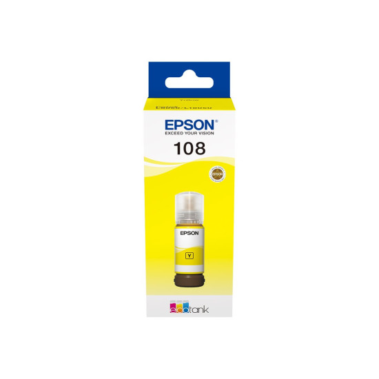 Мастило EPSON1LB 108 EcoTank Yellow Ink Bottle