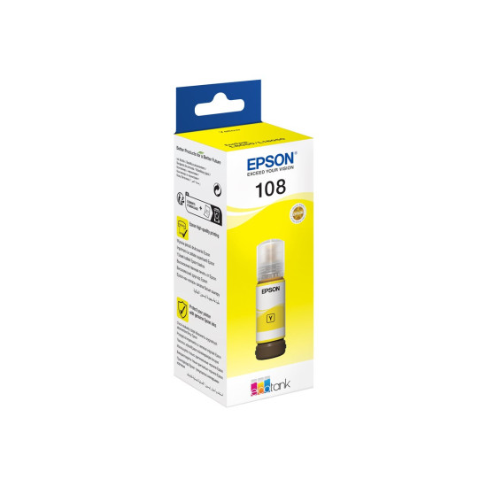 Мастило EPSON1LB 108 EcoTank Yellow Ink Bottle