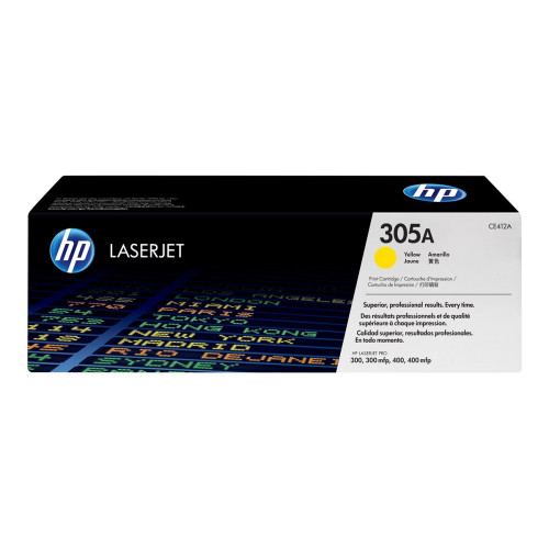 Тонер касета HP 305A original LaserJet Toner cartridge CE412A yellow standard capacity 2.600 pages
