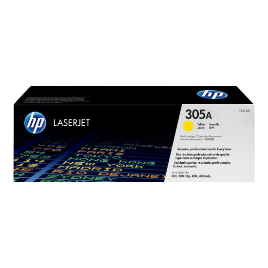 Тонер касета HP 305A original LaserJet Toner cartridge CE412A yellow standard capacity 2.600 pages