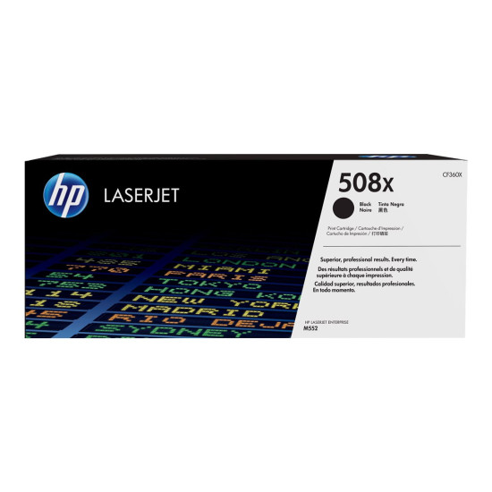 Тонер касета HP 508X original Toner cartridge CF360X black 12.500 pages high capacity