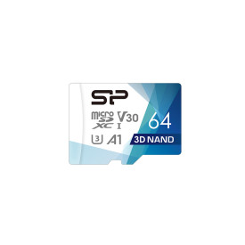 Карта памет SILICON POWER memory card Superior Pro Micro SDXC 64GB UHS-I U3 V30 +adapter