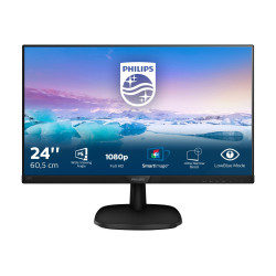 Монитор PHILIPS 243V7QJABF/00 Monitor 23.8 inch panel IPS D-Sub/HDMI/DP speakers
