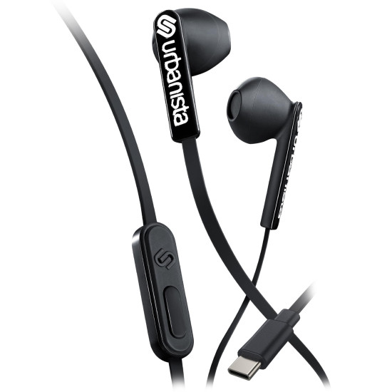 Слушалки URBANISTA USB-C Headphones with mic impedance 32 Ohm remote control black