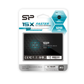 Вътрешен SSD диск SILICON POWER SSD Ace A55 128GB 2.5 inch SATA III 6GB/s 550/420 MB/s
