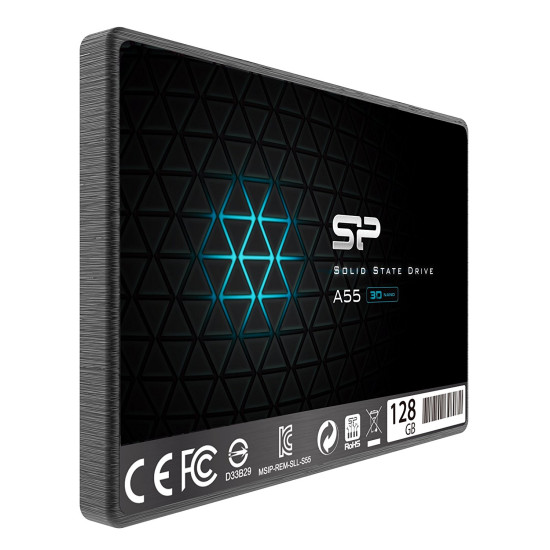 Вътрешен SSD диск SILICON POWER SSD Ace A55 128GB 2.5 inch SATA III 6GB/s 550/420 MB/s