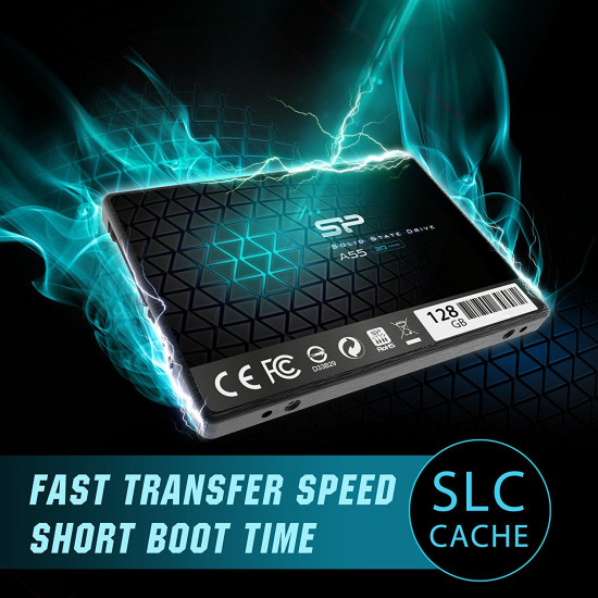 Вътрешен SSD диск SILICON POWER SSD Ace A55 128GB 2.5 inch SATA III 6GB/s 550/420 MB/s