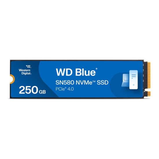 Вътрешен SSD диск Western Digital, Blue SN580, NVMe, 250GB, M.2, PCIe Gen4