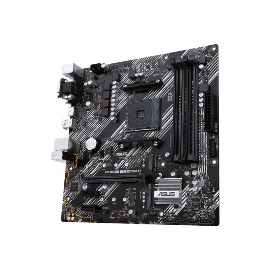 Дънна платка ASUS PRIME B550M-K mATX MB dual M.2 PCIe 4.0 1Gb Ethernet HDMI/D-Sub/DVI SATA 6Gbps USB3.2 Gen 2 Type-A