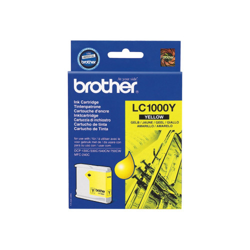 Мастило BROTHER LC-1000 ink cartridge yellow standard capacity 400 pages 1-pack