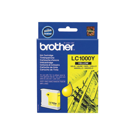 Мастило BROTHER LC-1000 ink cartridge yellow standard capacity 400 pages 1-pack Мастило BROTHER LC-1000 ink cartridge yellow standard capacity 400 pages 1-pack