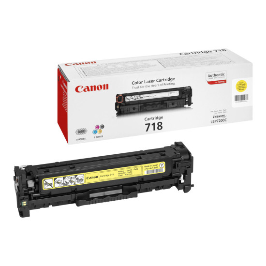 Тонер касета CANON 718 toner cartridge yellow standard capacity 2.900 pages 1-pack