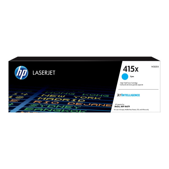 Тонер касета HP 415X Cyan LaserJet Toner Cartridge