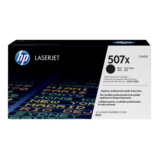 Тонер касета HP 507X original Toner cartridge CE400X black high capacity 11.000 pages 1-pack