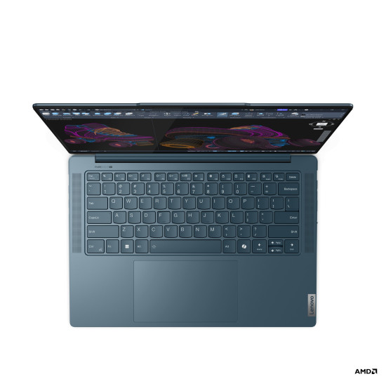 Лаптоп LENOVO YOGA Pro 7 AMD Ryzen 7 8845HS 14.5inch WQXGA AG 350N 90Hz sRGB 16GB DDR5x 1TB SSD W11H