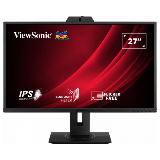 Монитор VIEWSONIC VG2740V 27 inch 1920x1080 FHD 16:9 SuperClear IPS LED Monitor VGA HDMI DP adjustable Webcam microphone USB Speakers
