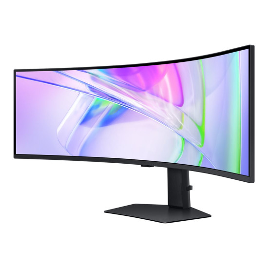 Монитор SAMSUNG S49C950 49 inch 32:9 Curved 1000R 5120x1440 5ms 120Hz VESA HDR 400.HDMIx2/DPx1/USB-C 90W LAN HAS VESA Speaker cable in box