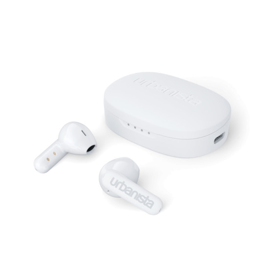 Слушалки URBANISTA COPENHAGEN Bluetooth earphones black 32 hours total playtime Noise-reducing microphone Touch controls IPX4 white