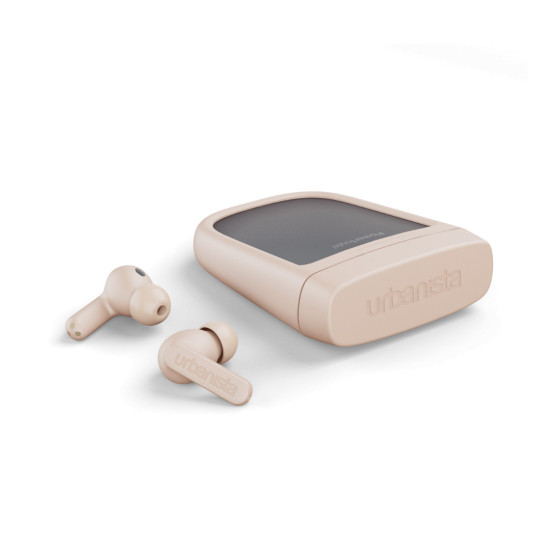 Слушалки URBANISTA PHOENIX earphones Soral charging Hybrid active noise cancelling Playtime 8 hours Water resistant IPX4 dessert rose