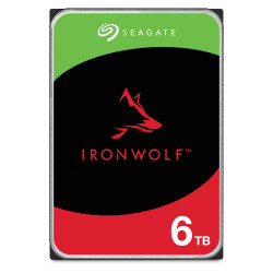 Вътрешен твърд диск SEAGATE NAS HDD 6TB IronWolf 5400rpm 6Gb/s SATA 256MB cache 3.5 inch 24x7 for NAS and RAID Rackmount systems BLK
