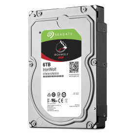 Вътрешен твърд диск SEAGATE NAS HDD 6TB IronWolf 5400rpm 6Gb/s SATA 256MB cache 3.5 inch 24x7 for NAS and RAID Rackmount systems BLK