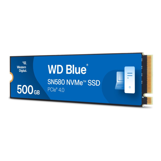 Вътрешен SSD диск WESTERN DIGITAL Blue SN580 NVMe SSD 500GB M.2 PCIe Gen4