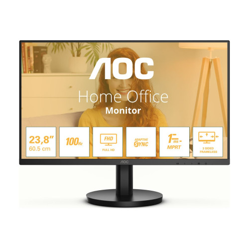 Монитор AOC 24B3HMA2 24 inch FHD VA 100Hz normal stand ad sync 1ms MPRT HDMI