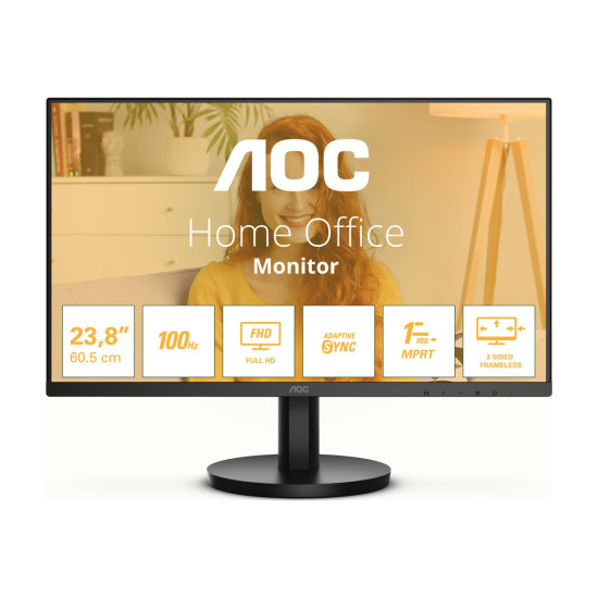 Монитор AOC 24B3HMA2 24 inch FHD VA 100Hz normal stand ad sync 1ms MPRT HDMI
