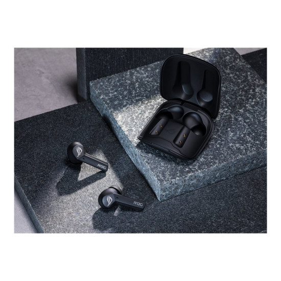 Слушалки ASUS ROG Cetra True Wireless Gaming Headphones Low-Latency Bluetooth Earbuds Active Noise Cancelation 27-Hour Battery Life IPX4