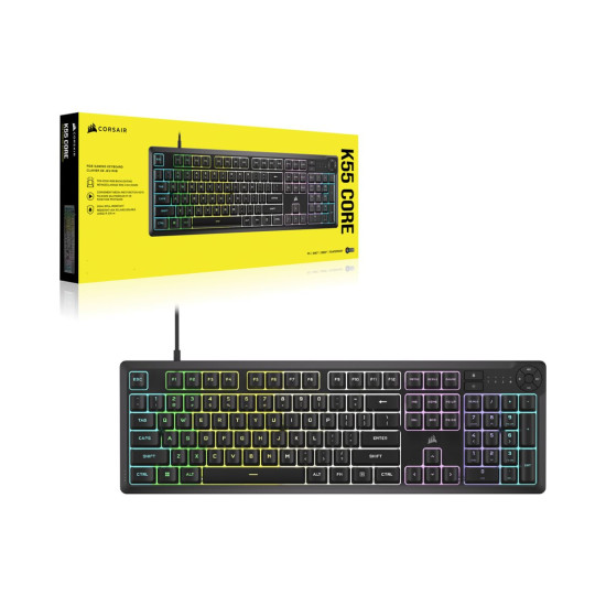 Клавиатура CORSAIR K55 CORE RGB Black Клавиатура CORSAIR K55 CORE RGB Black