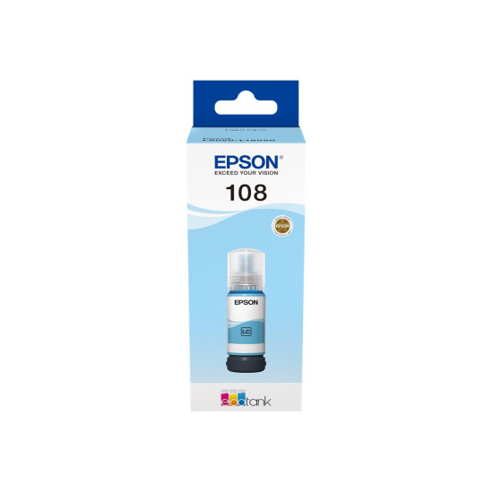 Мастило EPSON1LB 108 EcoTank Light Cyan Ink Bottle