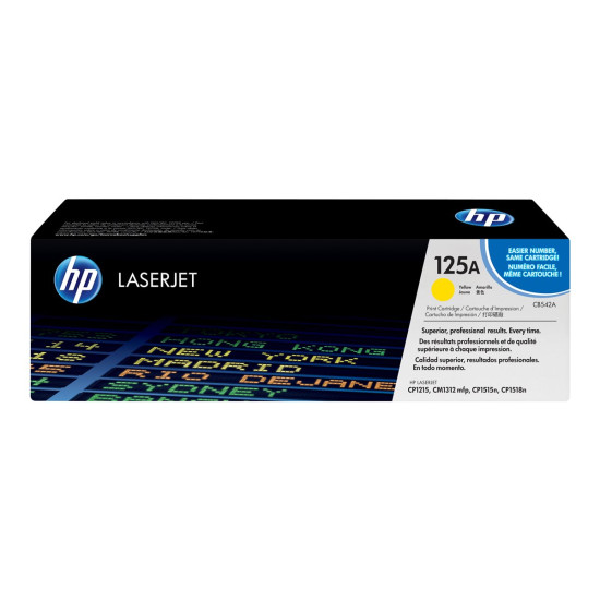 Тонер касета HP 125A original Colour LaserJet Toner cartridge CB542A yellow standard capacity 1.400 pages 1-pack